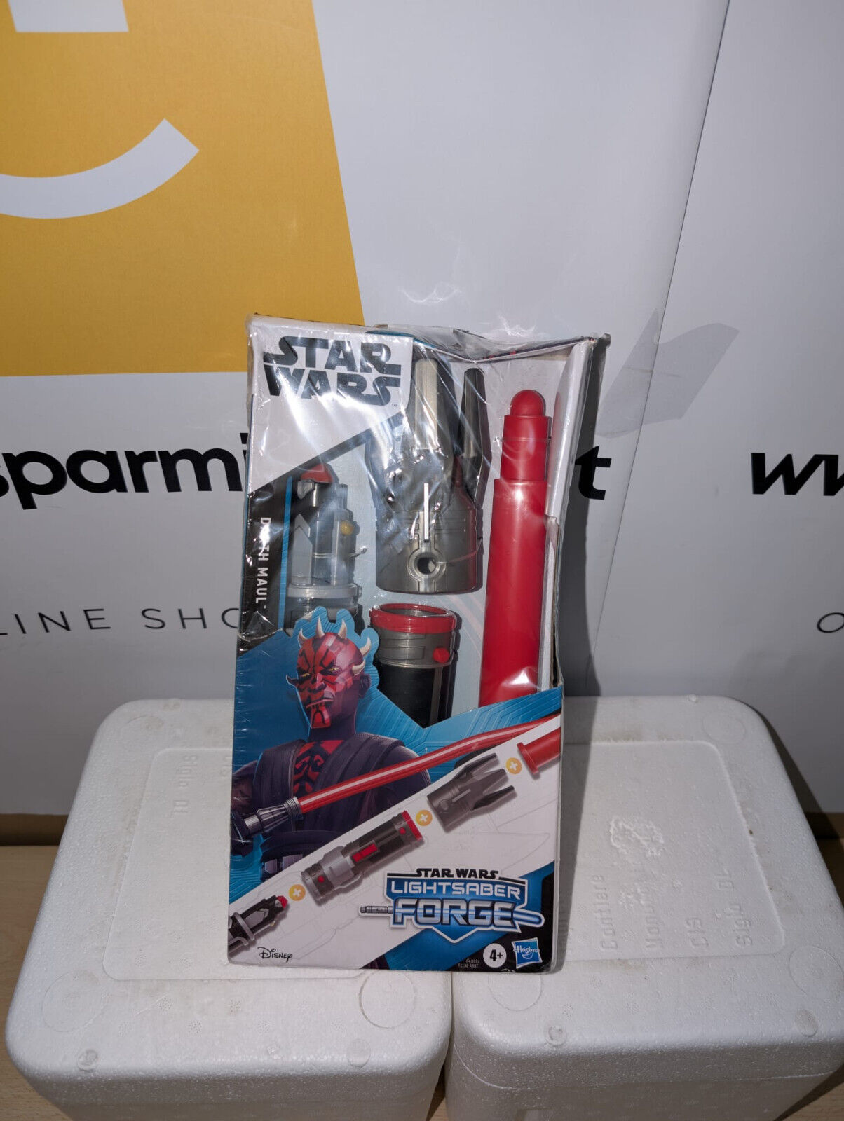 Star Wars Lightsaber Forge - Sciabola a Luce Rossa Estensibile Darth Maul - Gioc