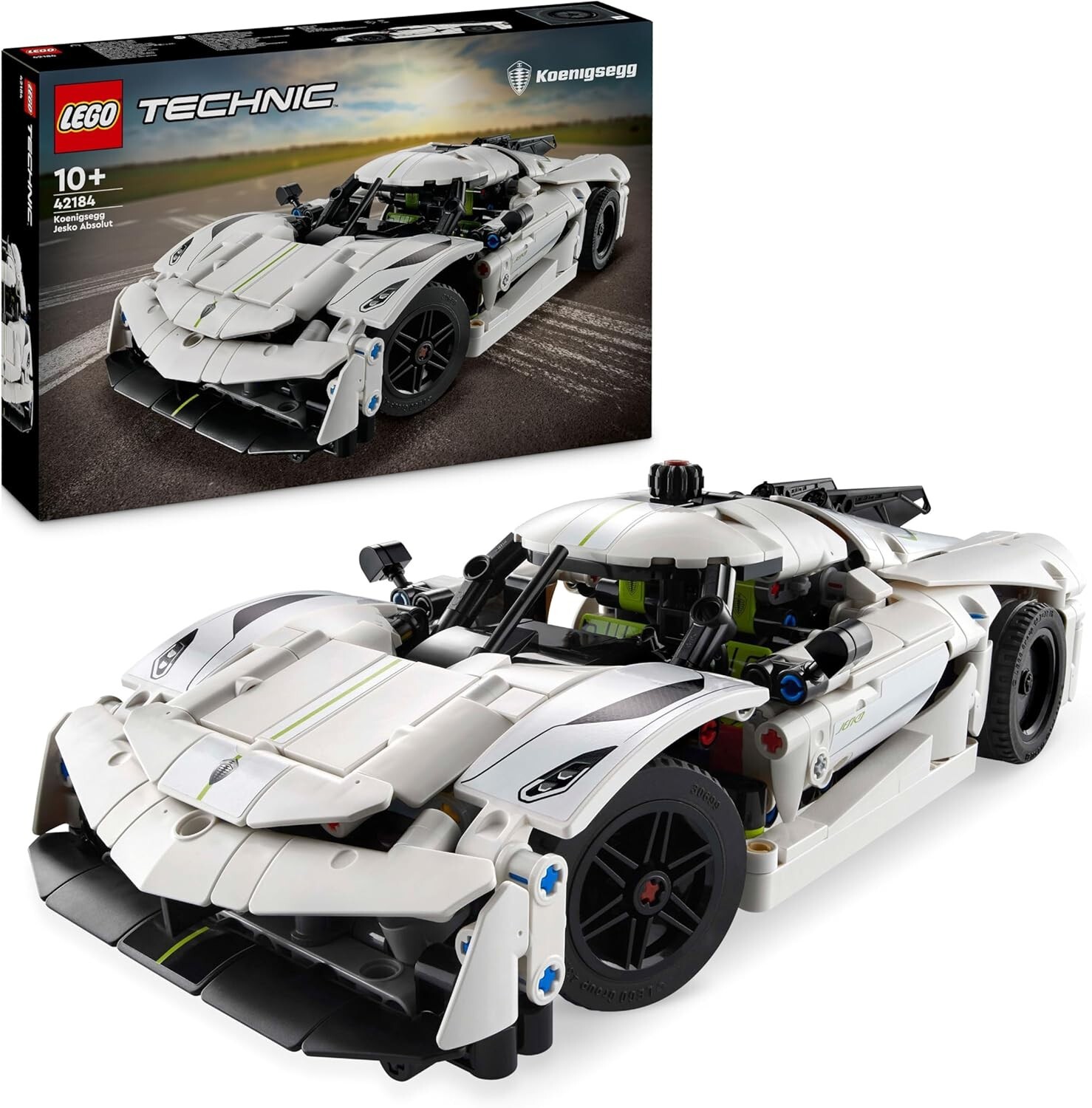 LEGO TECHNIC 42184 HYPERCAR KOENIGSEGG JESKO ABSOLUT BIANCA