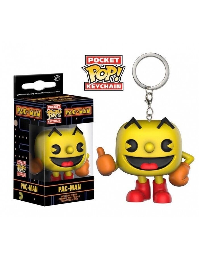 FUNKO POCKET POP KEYCHAIN PORTACHIAVI PAC MAN MINI FIGURE NEW!