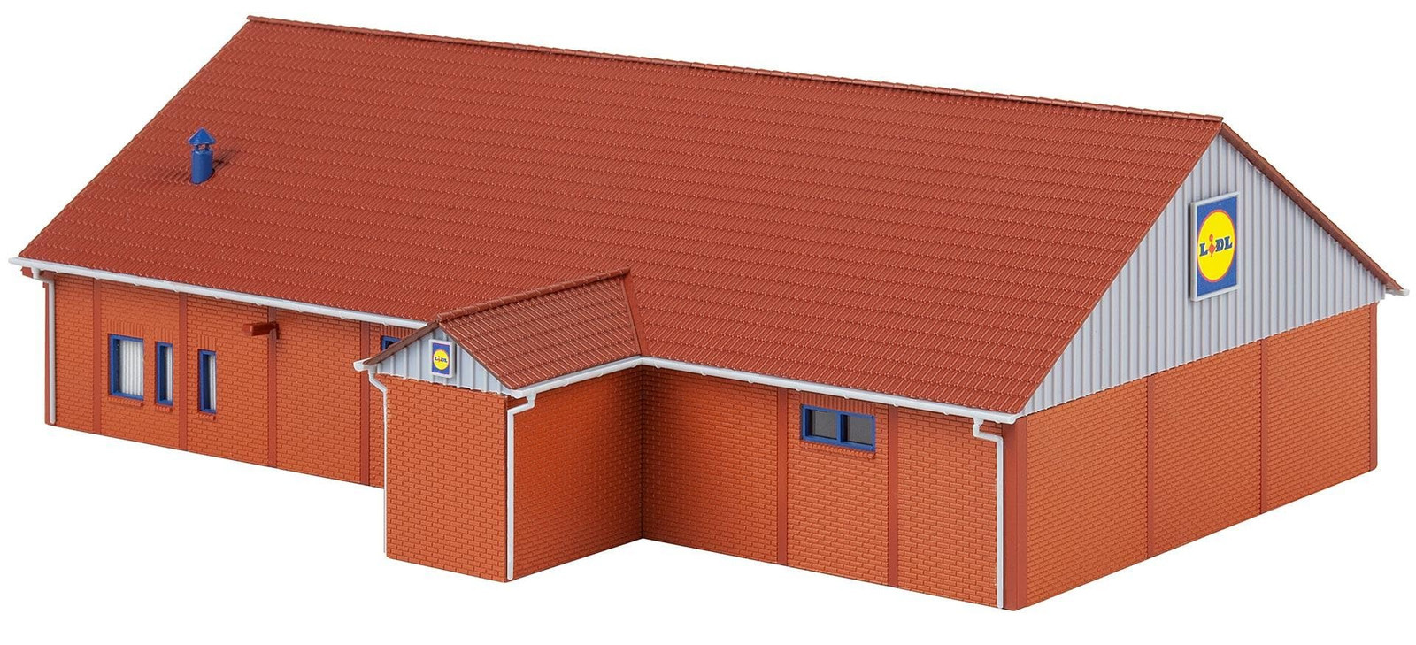 Faller FA130615 Lidl-Markt Modellbausatz, Zubehör, Mehrfarbig