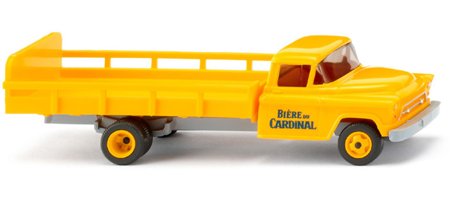 WIKING - Spedizioniere giallo CHEVROLET - BIERE DU CARDINAL - 1/87 - WIK057004