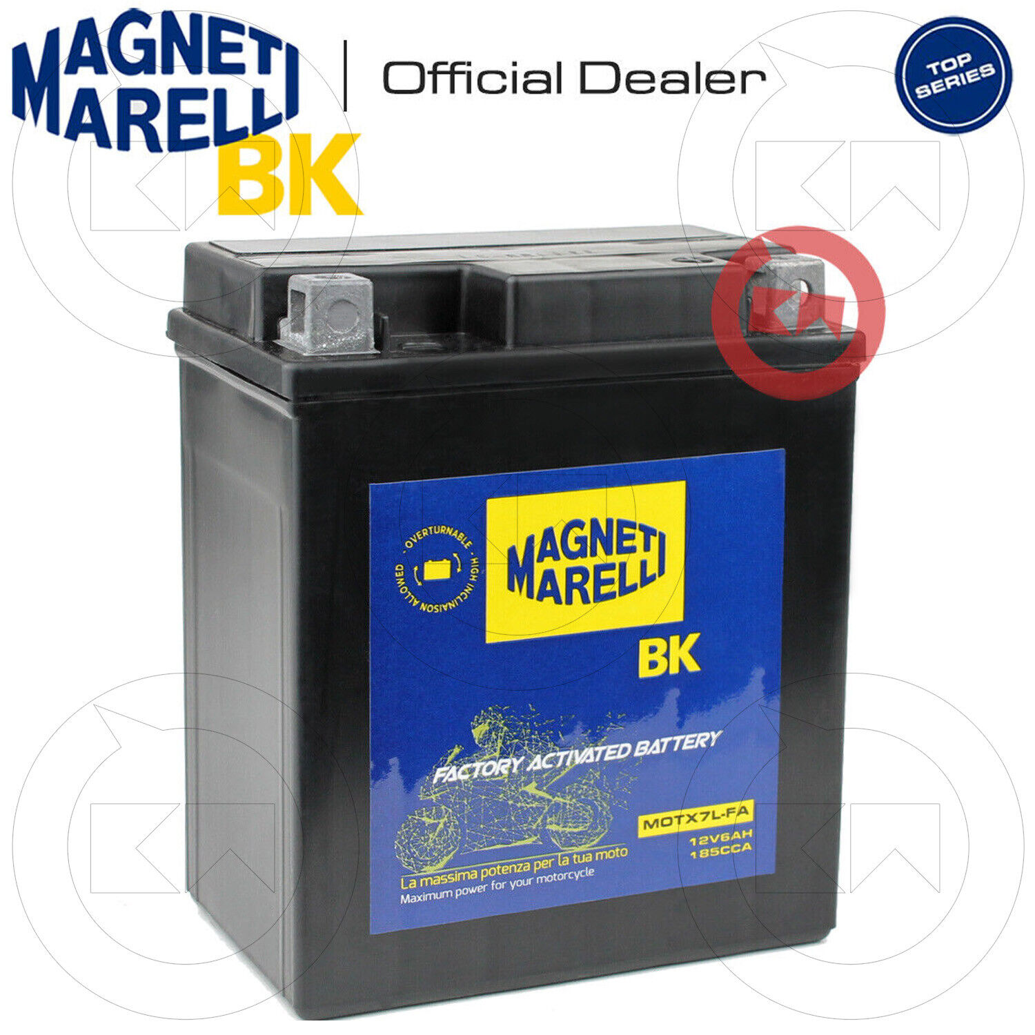 BATTERIA MAGNETI MARELLI YTX7L-BS SIGILLATA PIAGGIO Medley IE E5 125 2021-2022