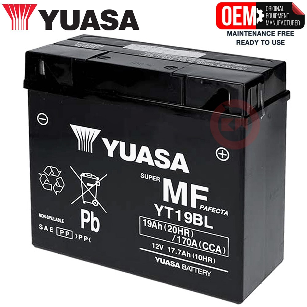 BATTERIA YT19BL-BS YUASA SIGILLATA ORIGINALE BMW K 1600 GT/ K GTL 1600 2010-2016