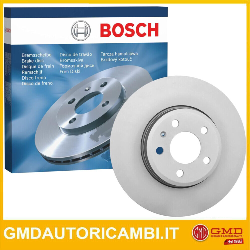 COPPIA DISCHI FRENO ANT BOSCH FIAT DOBLO MPV 1.3 JTD 55KW 05> 0986478639