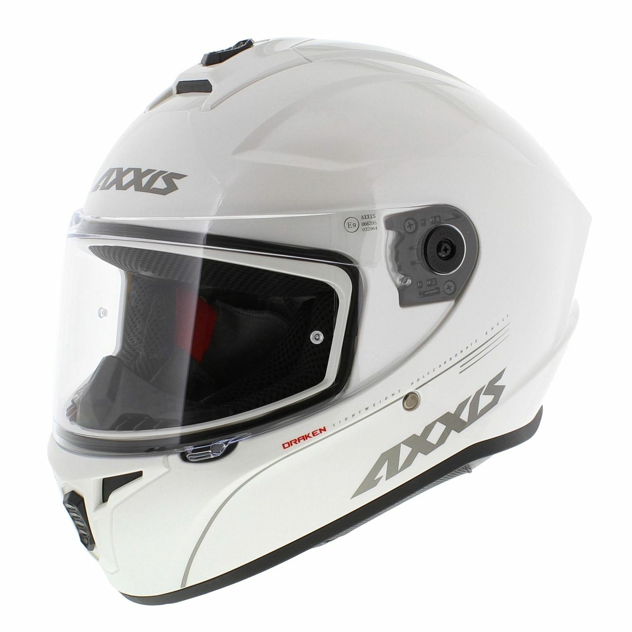 Casco Axxis FF112D Draken S Solid V.2 A10 bianco perla lucido
