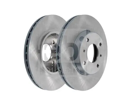 2x Disco freno Assale anteriore ventilazione interna 27108 FEBI BILSTEIN
