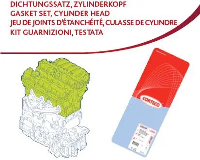 Kit guarnizioni testata 418502P CORTECO per FIAT DUCATO Furgone DUCATO Autobus