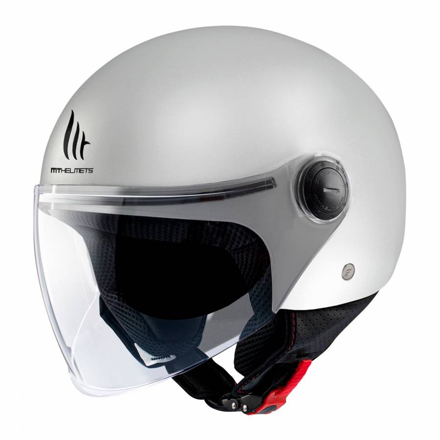 Casco jet mt street uni bianco lucido m (ece 22.06)