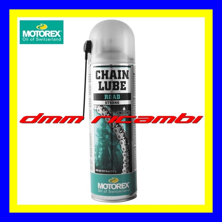 Lubrificante Catena MOTOREX Chain Lube Road grasso bianco spray olio stradale