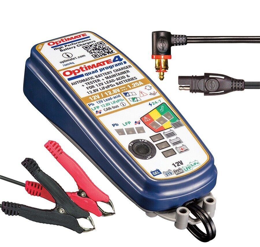 CARICABATTERIE OPTIMATE 4 QUAD PROGRAM PREMIUM EDITION (Rif. Tecmate: TM630-PR)