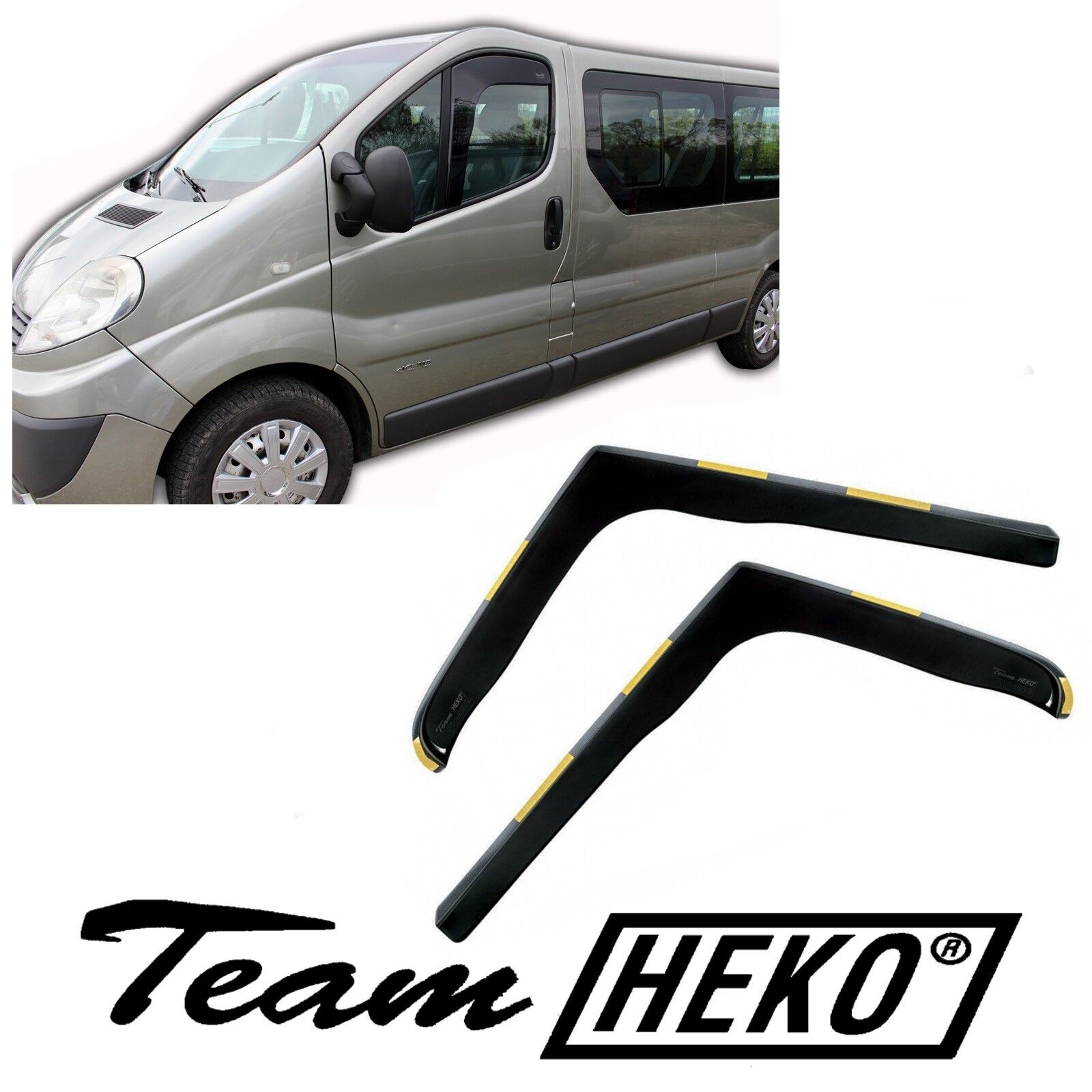 SET 2 DEFLETTORI ARIA ANTITURBO per RENAULT TRAFIC  2001- 2014