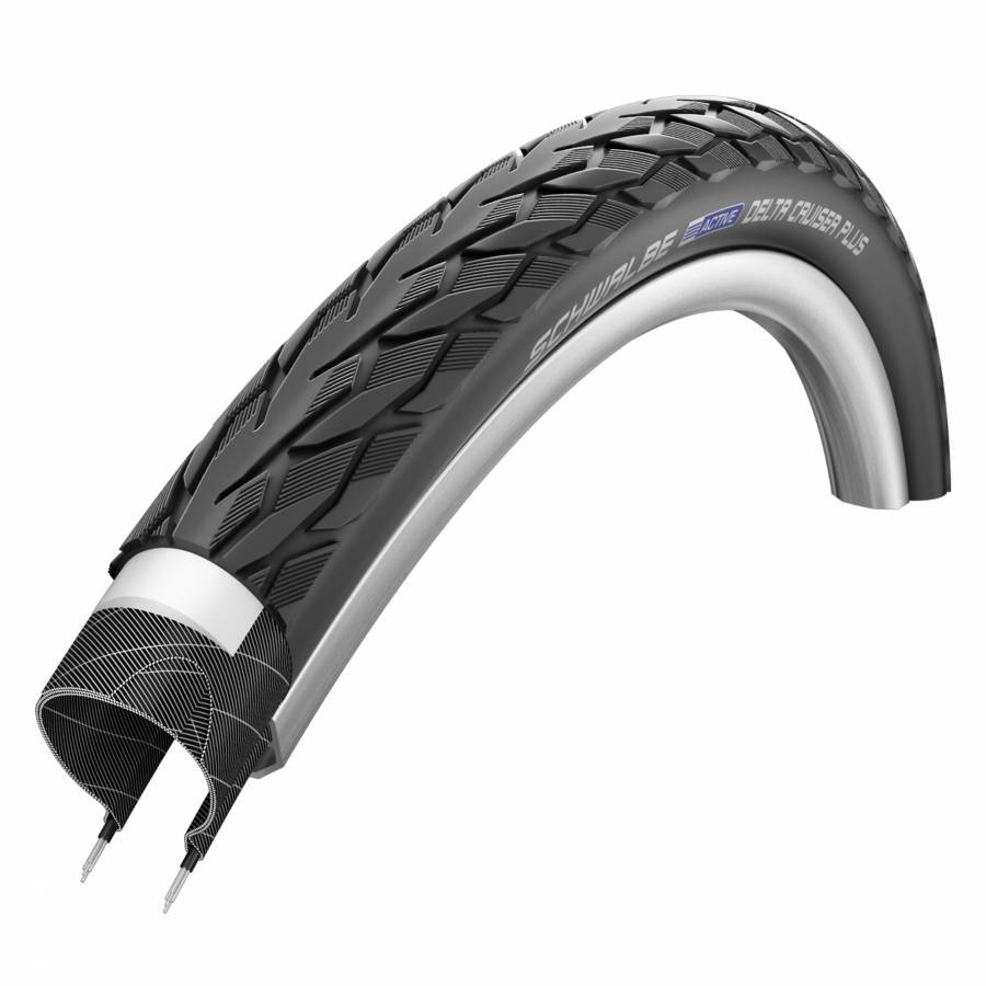 Pneumatico VTC urbano 700 x 38b Schwalbe Delta Cruiser Plus nero tr (28x1 1-2)(4