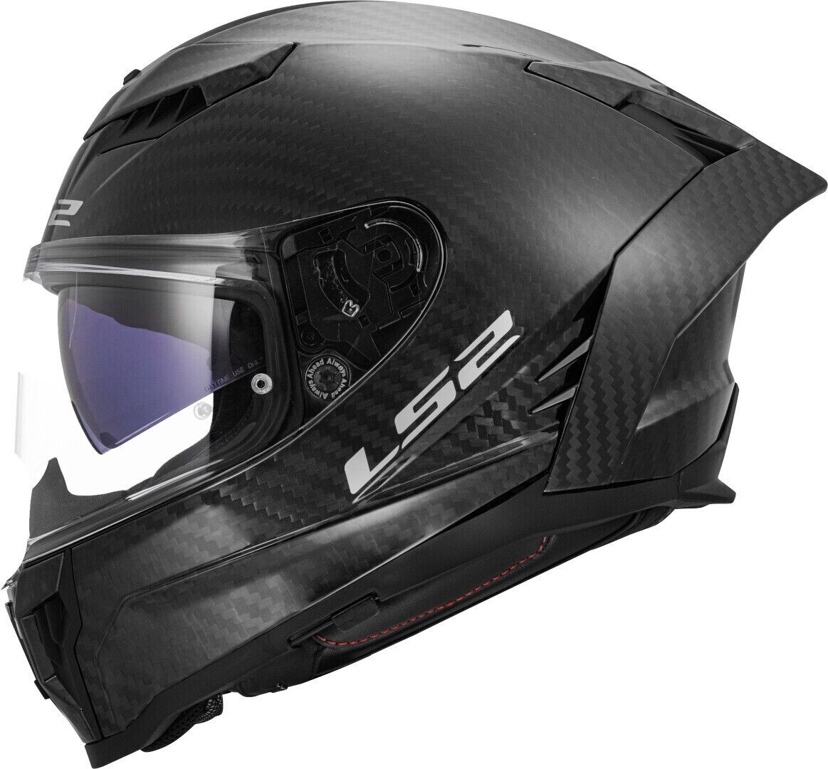 LS2 FF807 DRAGON MATT CASCO CARBONIO MOTO INTEGRALE RACING 22.06 TG L