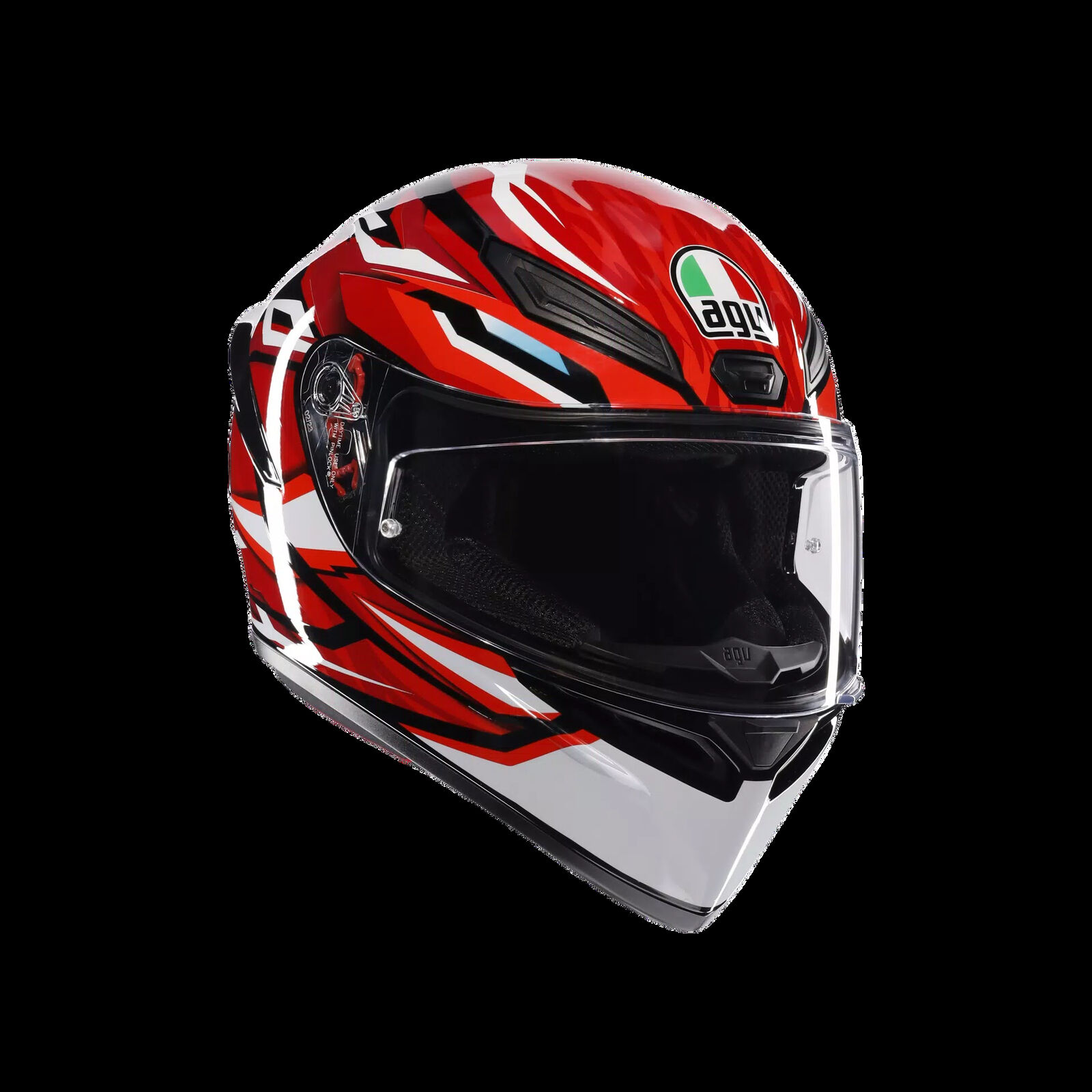 CASCO AGV HELMETS INTEGRALE L K1 S LION BLACK/RED/WHITE 035
