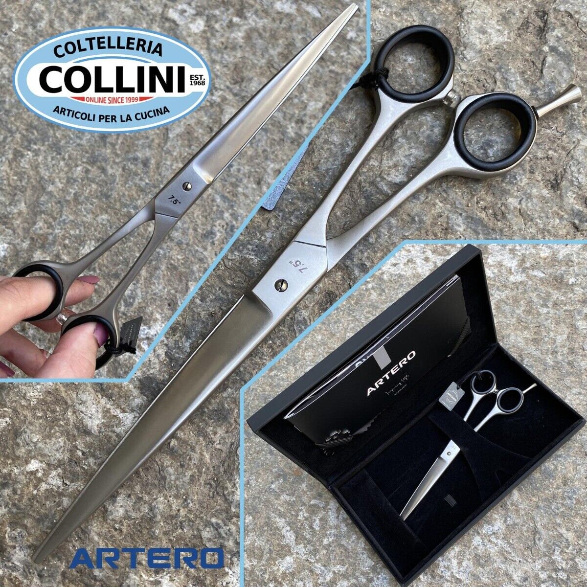 Artero - Forbici Professionali da parrucchiere satinata 7,5' - T47275