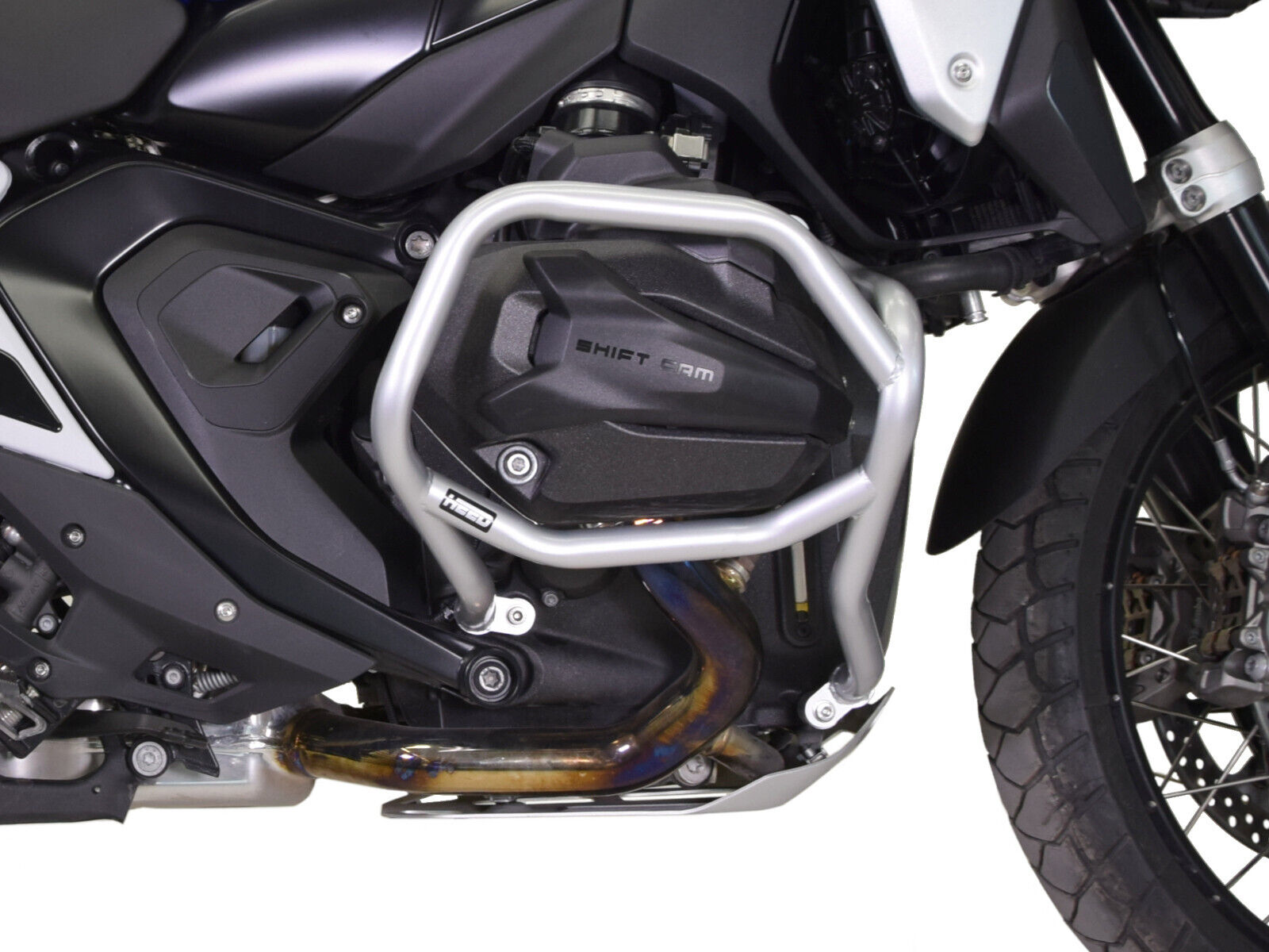 Paramotore Crash Bars HEED per BMW R 1300 GS - Bunker, argento