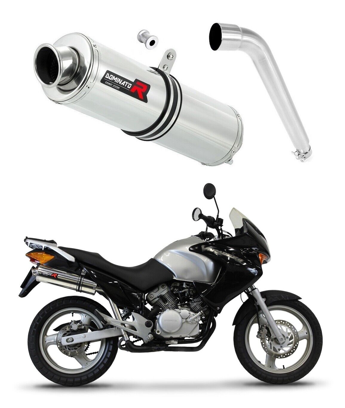 XL 125 V VARADERO 2007 - 2012 Terminale di Scarico Silenziatore ST DOMINATOR
