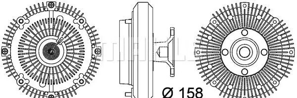 Frizione visco ventilatore termico CFC 109 000P MAHLE