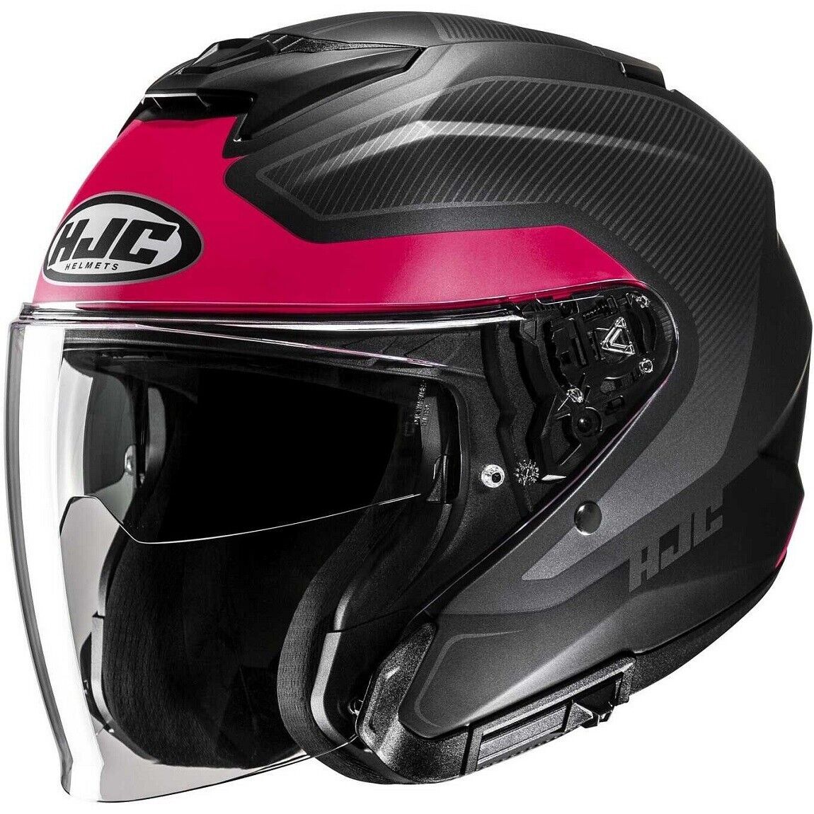 CASCO JET HELMET CAPACETE MOTO HJC I31 TEVIS MC8SF NERO ROSA FUCSIA TG XS