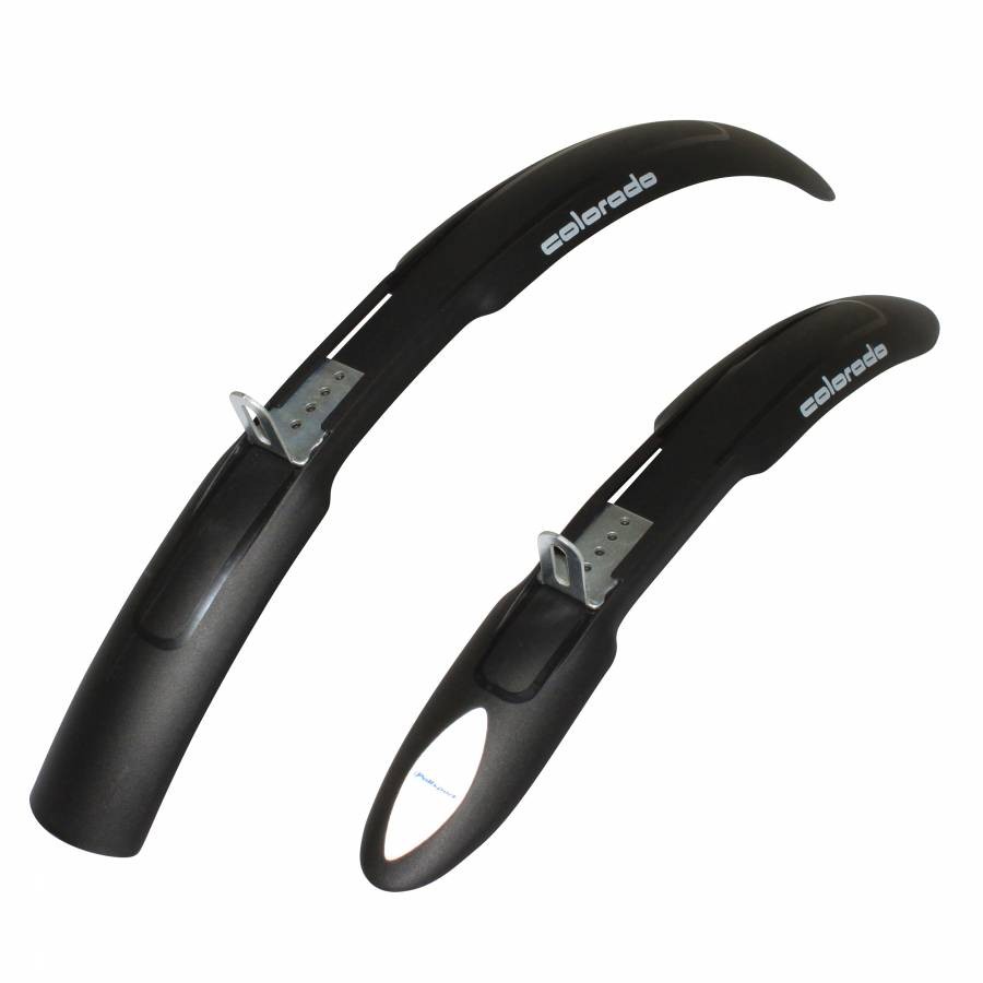 Parafanghi MTB ant+post 20-24" Polisport Colorado neri per v-brake larghezza 54m