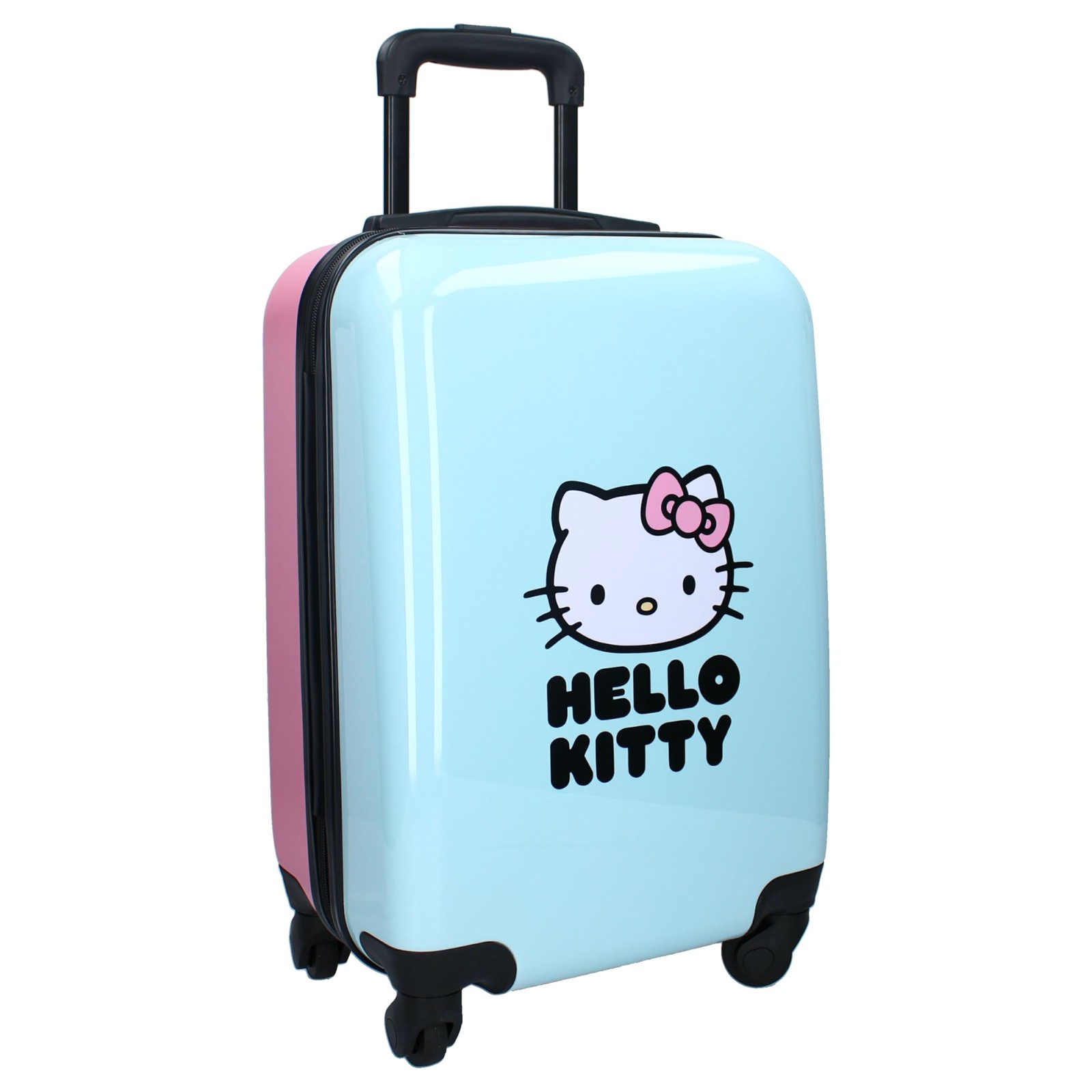 HELLO KITTY Hard ABS Suitcase Travel Trolley for Children – 4 Wheels – Extendabl