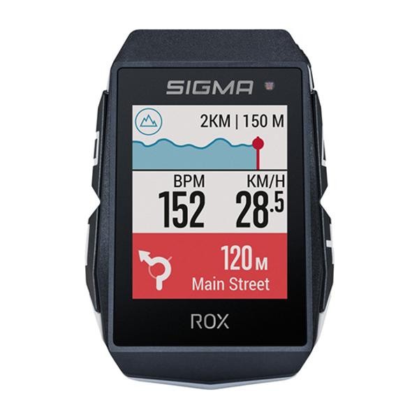Contachilometri sigma rox11.1 evo gps bianco con cardiofrequenzimetro, altimetro