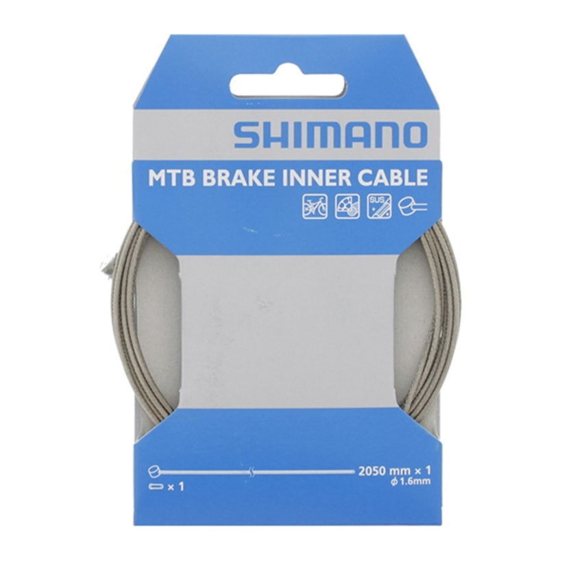 cavo freno interno acciaio inox 1,6 x 2050mm mtb SHIMANO bici bmx mtb