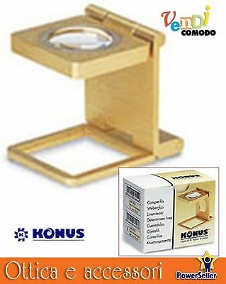 Lente Ingradimento Contafili 8x Metallo KONUS #3052 Conta Fili 20x20 8 mm