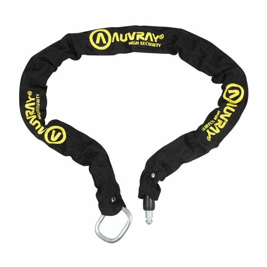 Antifurto a catena con anello Auvray plug per ferro di cavallo nero cavo 0,90 m