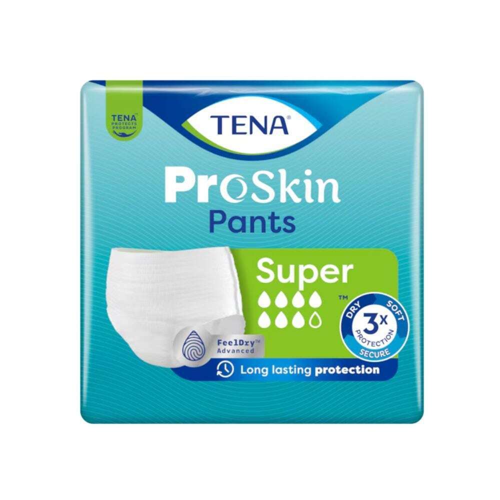 Tena ProSkin - Pants Super Mutandine Assorbenti Incontinenza Taglia L, 10 pants