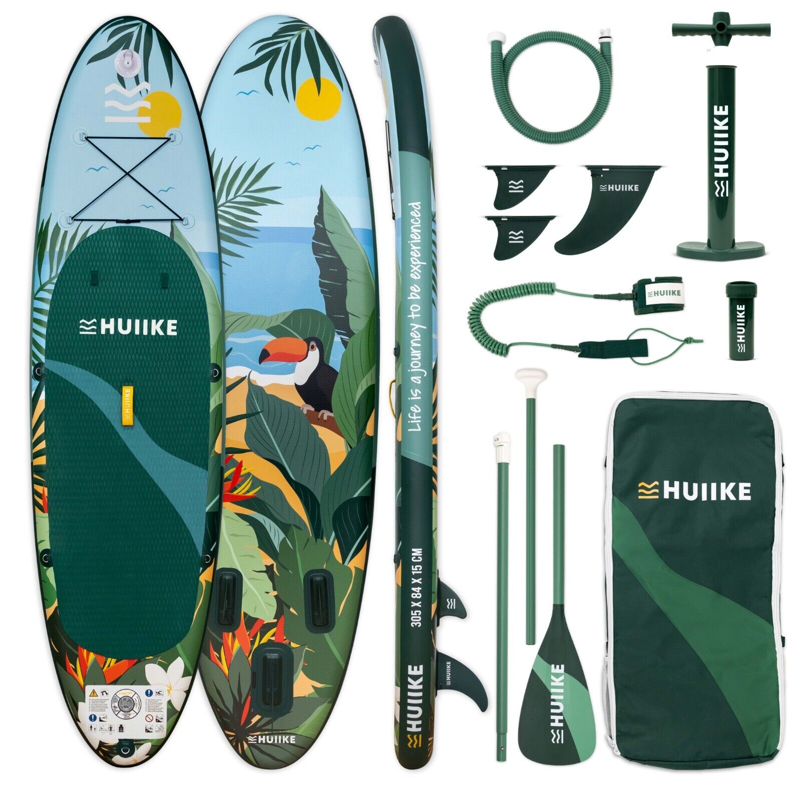 Tavola Sup Gonfiabile Adulti con Accessori Premium, HUIIKE Stand Up Paddle Board