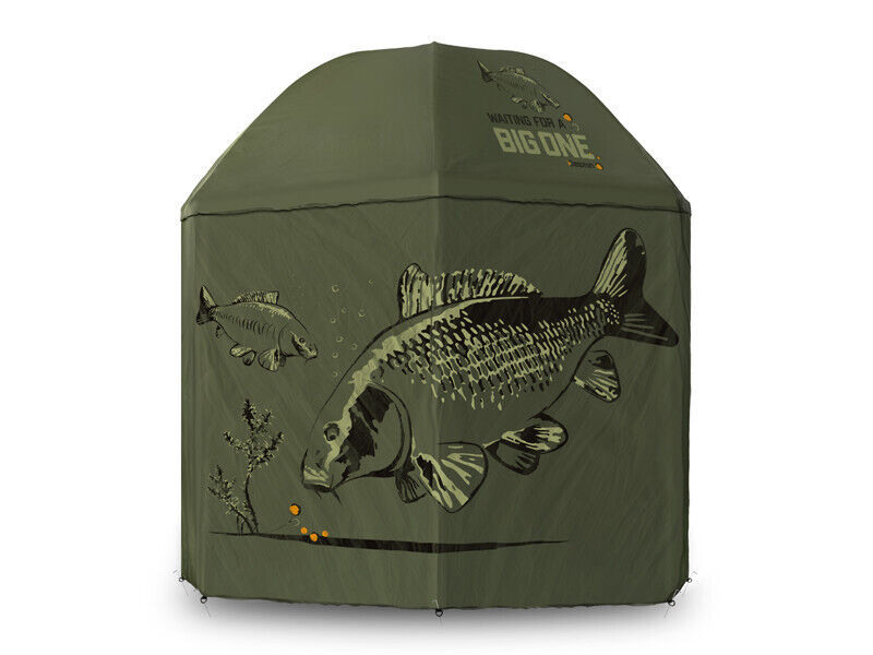 DELPHIN BigONE CARP, Ombrello con parete laterale, 200x13x10cm, verde, 101004401