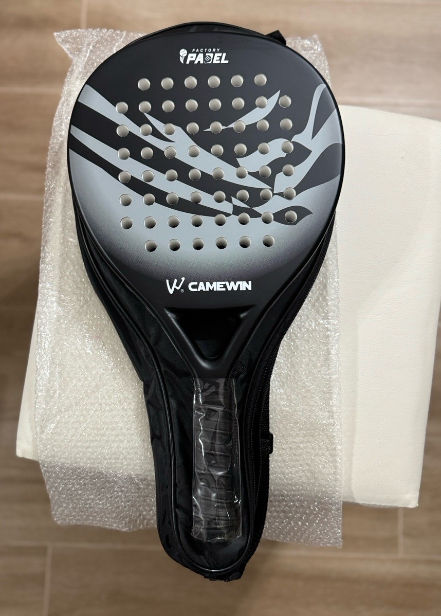 Camewin racchetta Padel goccia carbon 38MM 375+/-10g | Grigio