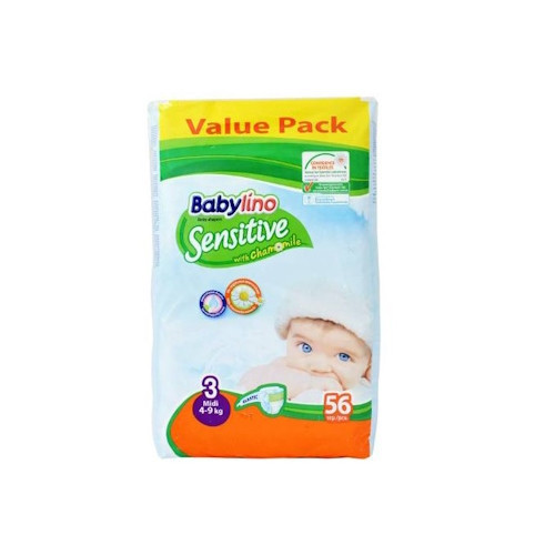 Babylino Sensitive Tripack Tg.3 Midi 4-9kg 56pz