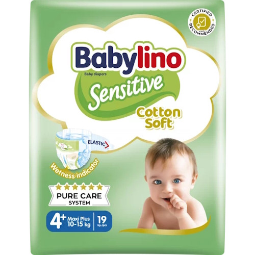 Babylino Sensitive Tg.4+ 10-15kg 19 Pcs