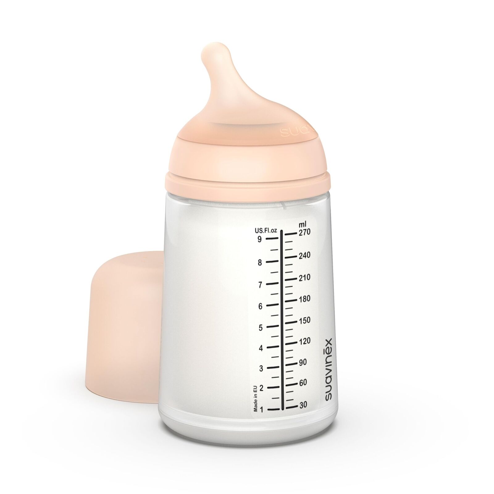 Suavinex - Biberon Anticolica Zero Zero, 0+ mesi, 270ml - Tettarella per allatta