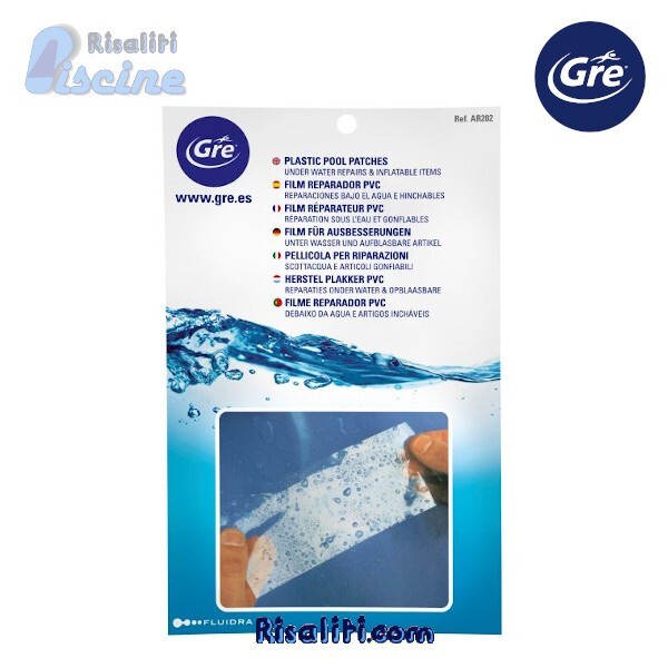 AR202 5 pellicole film GRE riparazione liner rivestimento piscina fuori terra