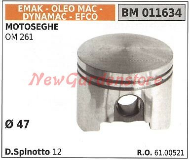 Pistone motosega OM 261 Ø 47 Oleomac Efco 011634