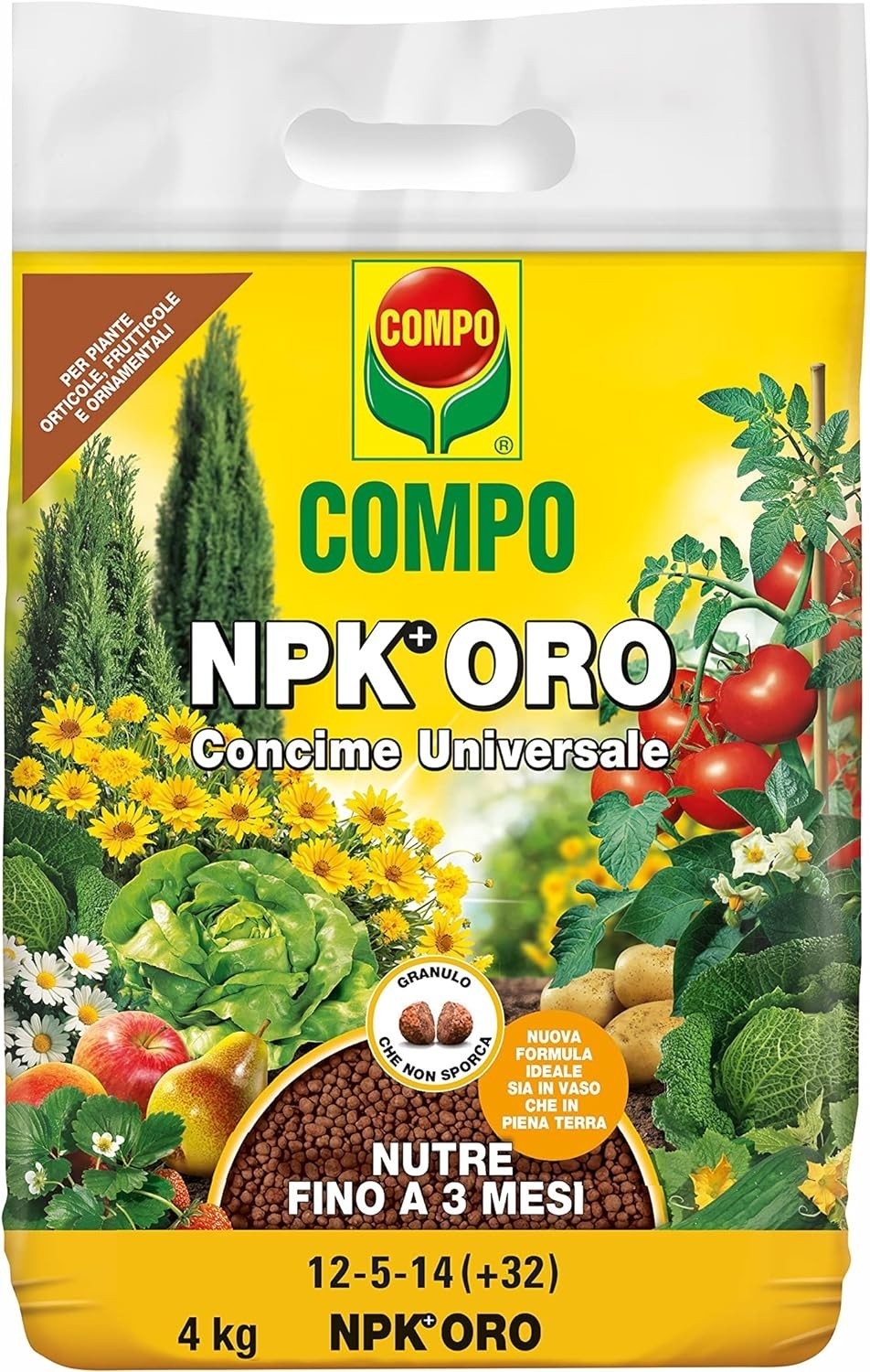 Concime Granulare NPK Oro 4kg Compo