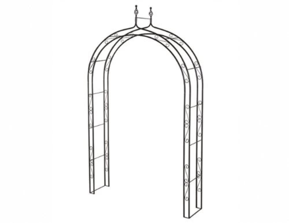 Siena Giardino 732.698 Rose Arch Oxford, 150 x 36 x 250 cm - NUOVO