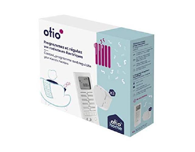 Pack chauffage connecté avec télécommande thermostat et modules de chauffage - O