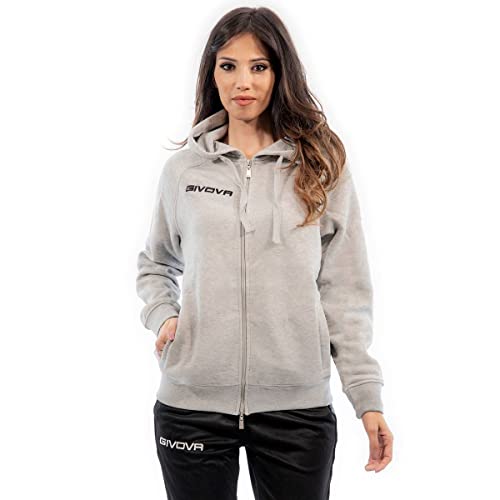 Felpa King Fullzip Grigio Melange Chiaro