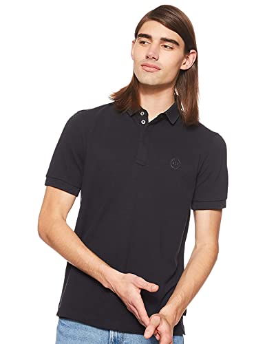 Armani Exchange S Logo Everyday Polo, Uomo, Blu, L