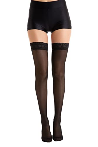 Relaxsan Basic 870 (Nero 2/M) Calze Elastiche Autoreggenti 140 Den Compressione Graduata