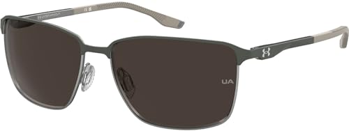 Under Armour Ua Retained/G Occhiali, Verde Opaco Ruthenium, 61/16/145 Uomo