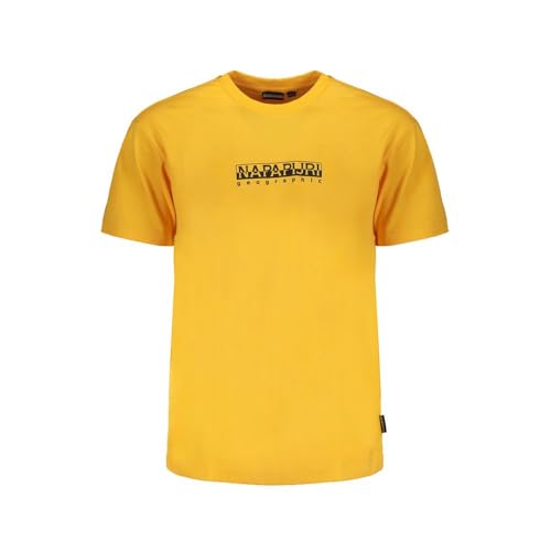 Napapijri S-Box Ss T-Shirt - Giallo Kumquat, Kumquat Giallo, Xxl