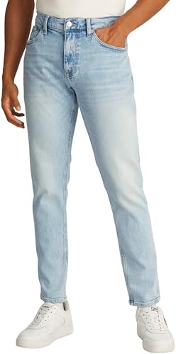 Tommy Jeans Uomo Jeans Austin Slim Tapered Fit, Blu (Denim Ultra Light), 32W / 28L