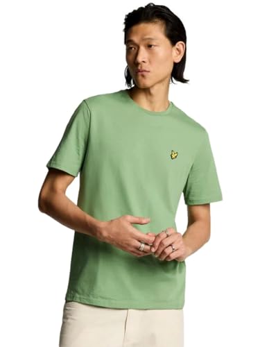 Lyle & Scott T-Shirt Tinta Unita Antracite Mélange, X576 Verde Fumo, M