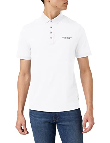Armani Exchange 4 Buttons Polo, Uomo, Bianco, Xxl
