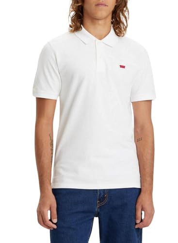 Levi'S Slim Housemark Polo, Bianco Brillante, Xxl Uomo